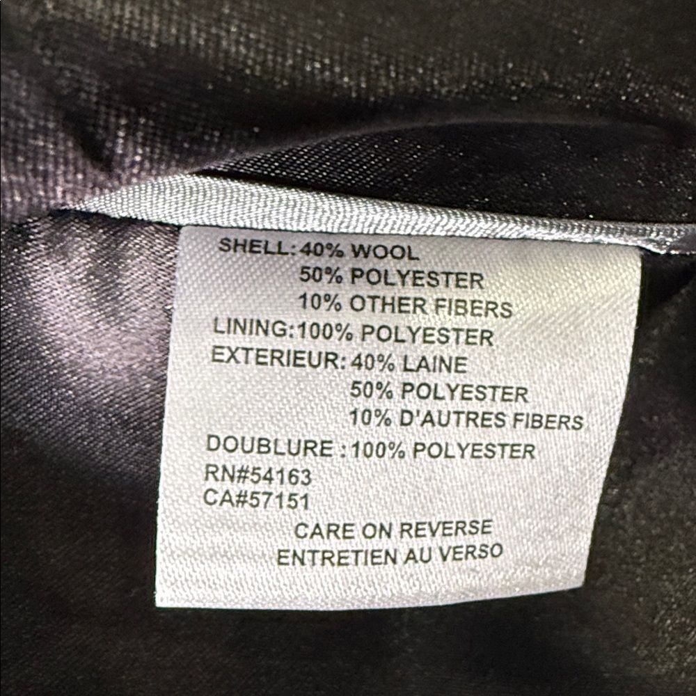 Calvin Klein women’s gray wool-blend wrap coat. - Picture 11 of 12